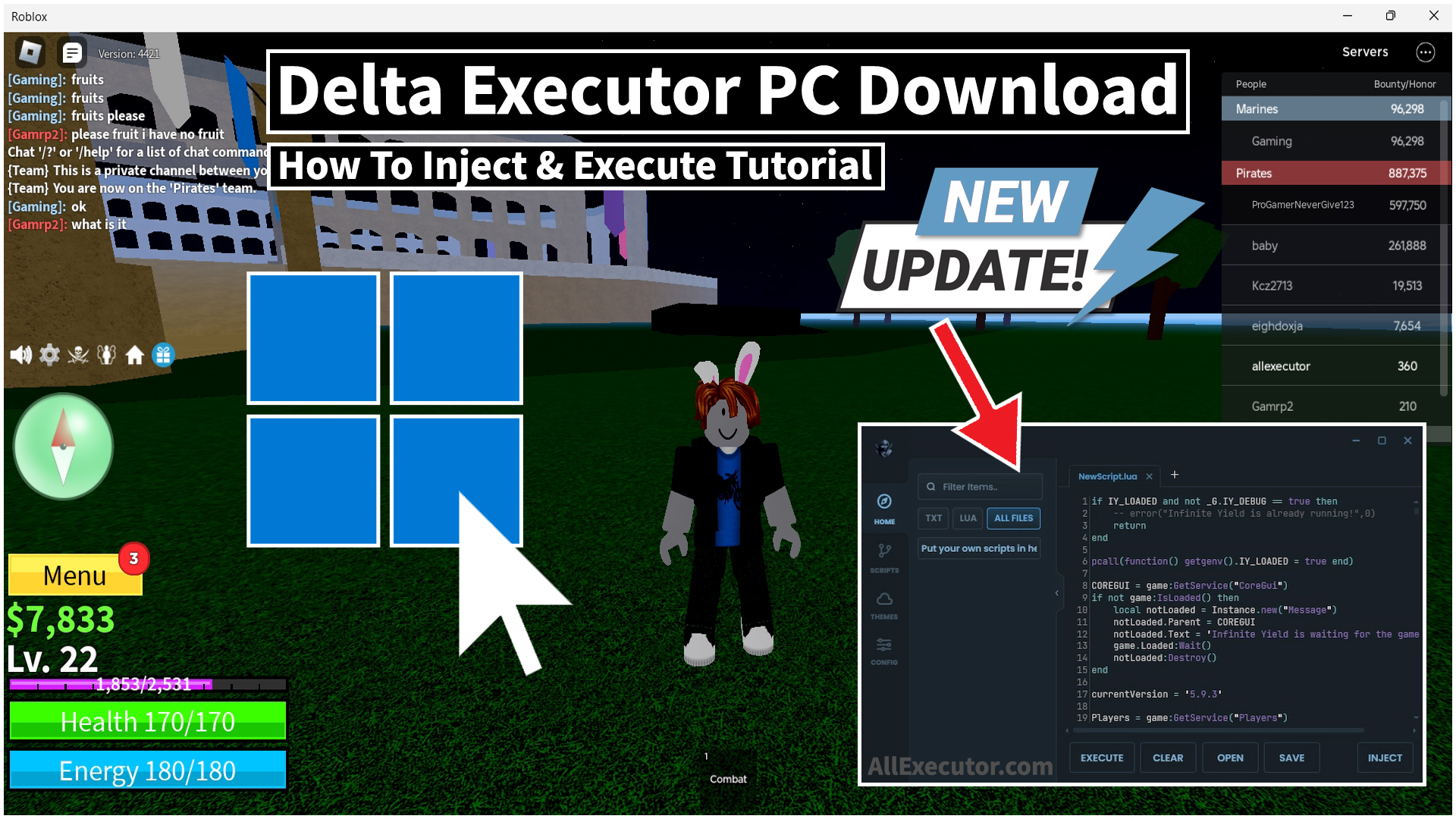 Delta Executor PC v20.20 Download How To Inject & Execute Scripts ...